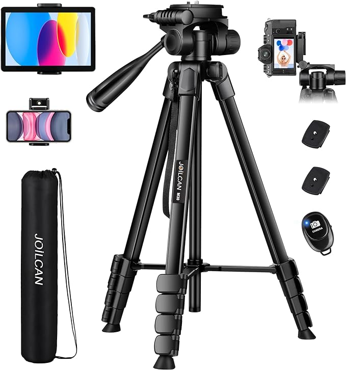 JOILCAN Camera Tripod, Travel Tripods Compatible by JOILCAN