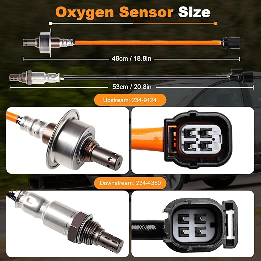 Nifeida 2PCS 234-9124 234-4350 Oxygen Sensor Upstream Downstream O2 Sensor - Image 2