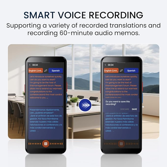 Language Translator Device, Upgraded 5.5" High-end Metal Frame Ai Translator No - Image 5
