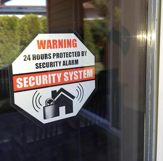 Front Self Adhesive Vinyl Outdoor/Indoor 89mm X 89mm Home Business Security - Image 5