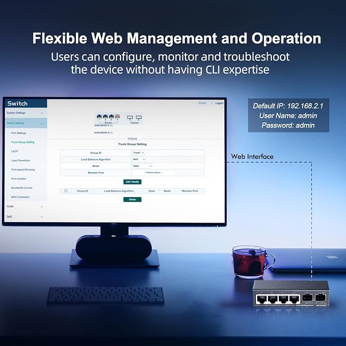 Binardat 4 Port 2.5G Web Managed Switch - Image 7