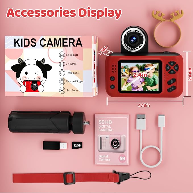 Makolle Kids Camera for Girls, mini Camera for Childrens Age 3-8, Drop Proof - Image 8