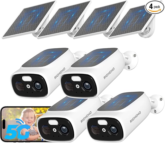 4pc 2.4G/5G Wifi Cameras for Home Security by richcho