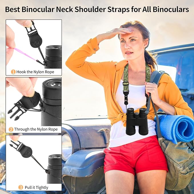 FIEIL Adjustable Shoulder Strap, Nylon Camera Strap, Comfortable Neck Strap - Image 4