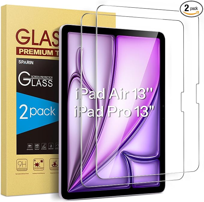 SPARIN Screen Protector for iPad Air 13 Inch M4 2026 & M3 2025 & M2 2024 & iPad by SPARIN