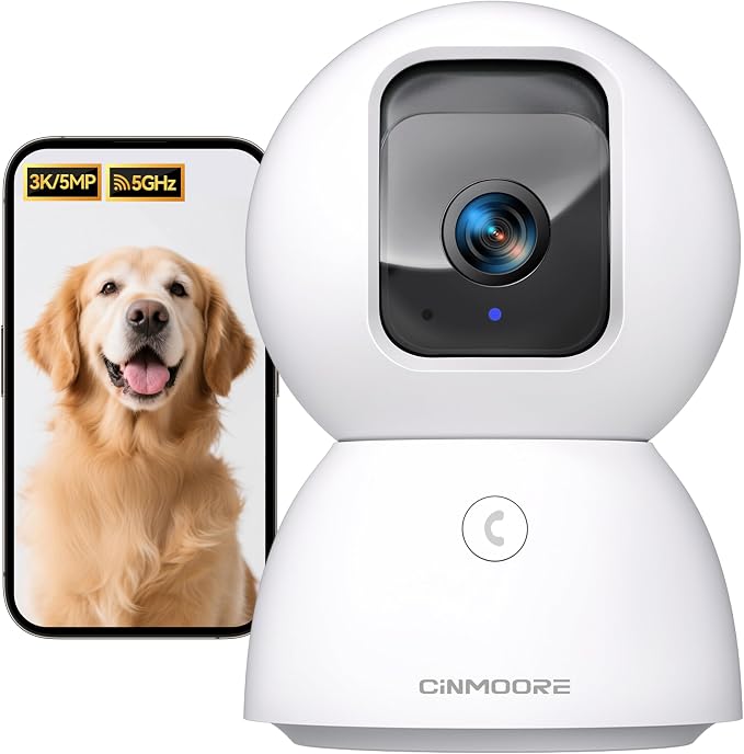 5G Security Camera Indoor, 3K Pet/Dog Camera by Unknown