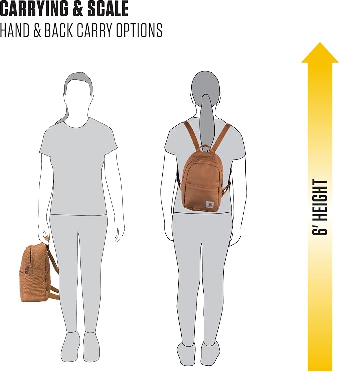 Carhartt Classic Mini Backpack, Water-Resistant Backpack - Image 5