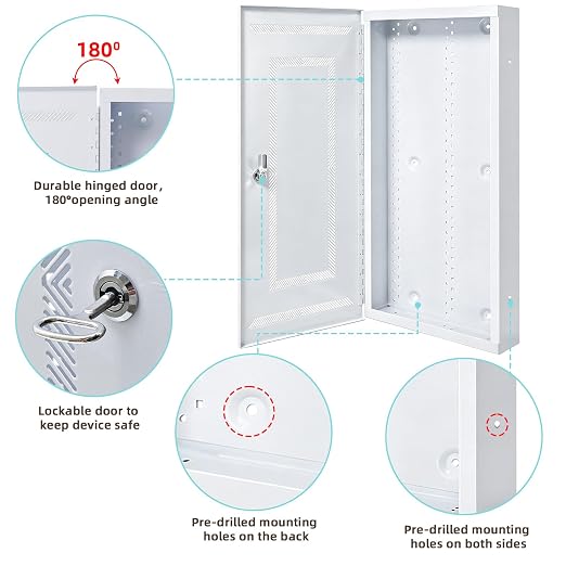 XMK 30 Inch Media Enclosure, Structured Wiring WiFi Electrical Box, Cable - Image 4