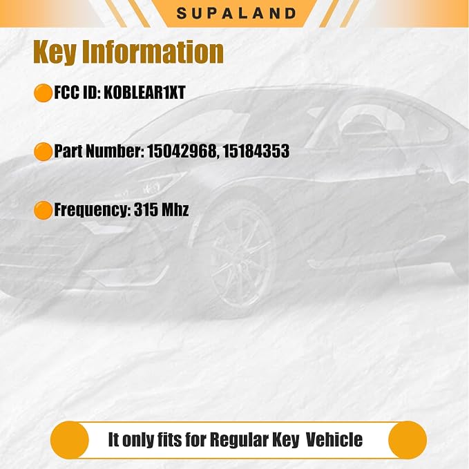 SUPALAND Key Fob Keyless Entry Fits - Image 2