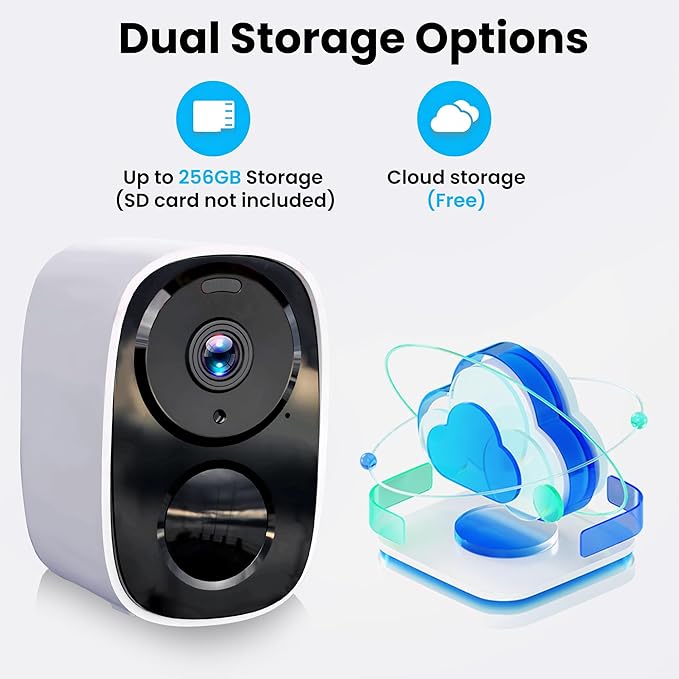 2026 Upgraded 2K Security Cameras Wireless Outdoor, Free Cloud Storage - Image 3