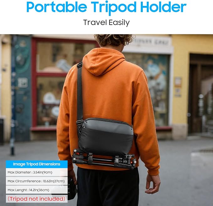 FINTIE Camera Sling Bag for DSLR/SLR/Mirrorless, Waterproof Crossbody Camera - Image 7