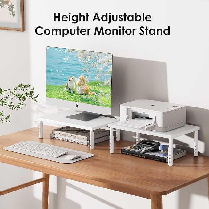 ECOLOVI Wood Computer Monitor Stand Riser - Image 7