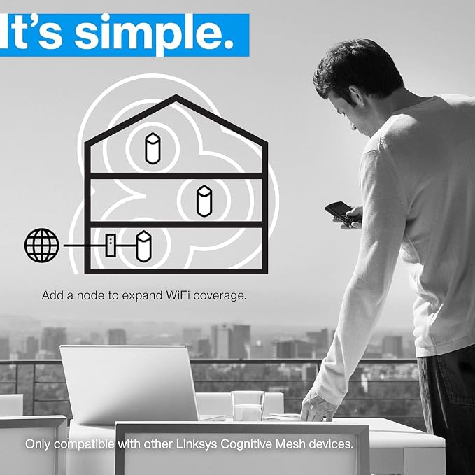 Linksys Velop Pro 6E WiFi Mesh System | One Cognitive Mesh Tri-Band Router | - Image 4