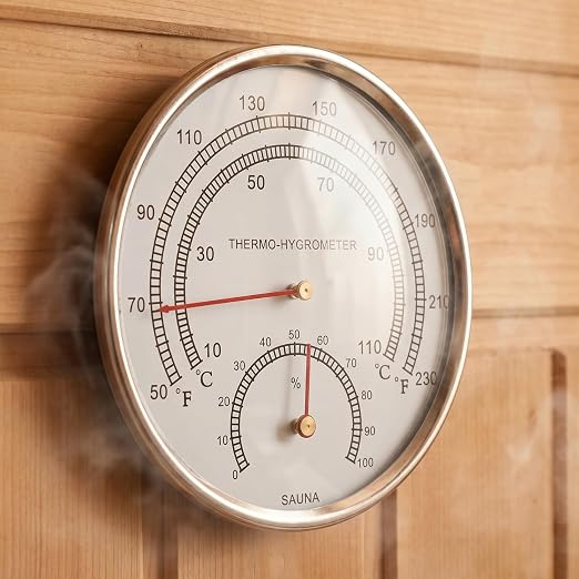 Sauna Thermometer and Hygrometer Indoor Temperature and Humidity Monitor - Image 8