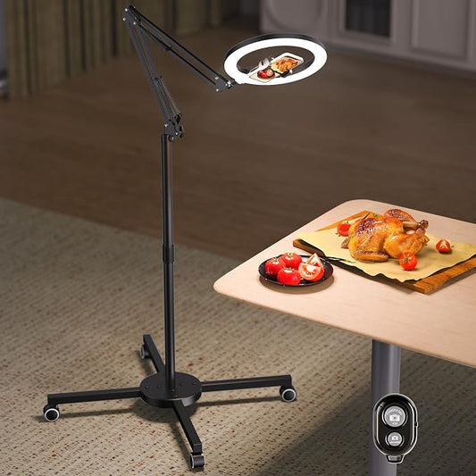 Ring Light Tripod for iPhone Overhead Camera Mount, LUXSURE Ring Light by LUXSURE