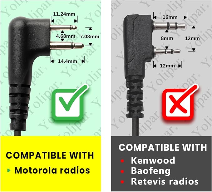 10 PCS CP200D RDM2070D Surveillance Earpiece Compatible - Image 2