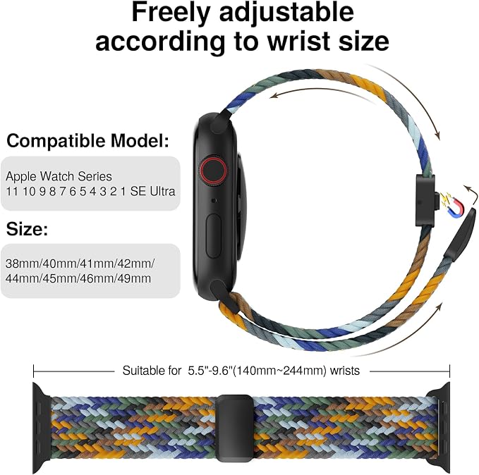 Braided Stretchy Band Compatible - Image 2
