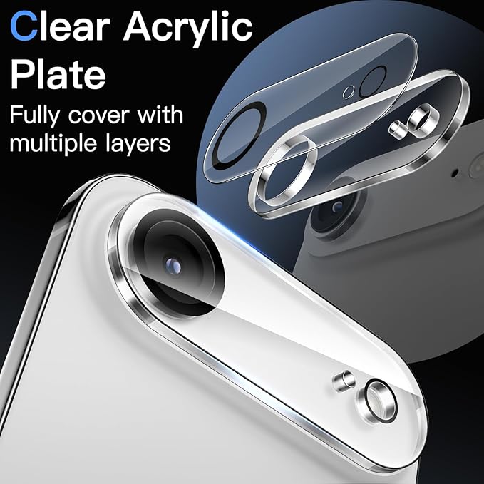 JETech Camera Lens Protector for iPhone Air, 9H Tempered Glass, Anti-Scratch - Image 3