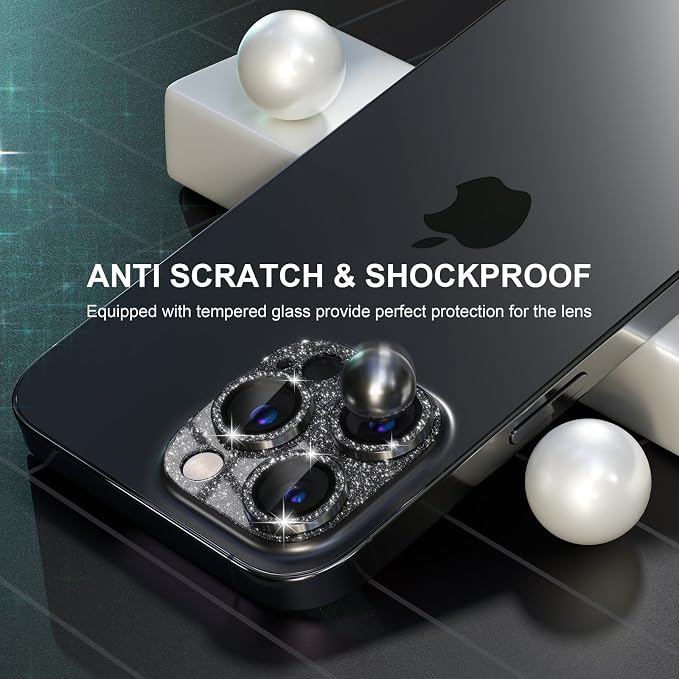 Choiche for iPhone 14 Pro/iPhone 14 Pro Max Camera Lens Protector, Bling Camera - Image 4