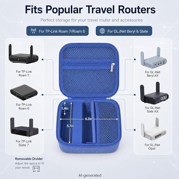 Case Compatible with TP-Link BE3600 Wi-Fi 7 |6 Portable Travel Router - Image 2