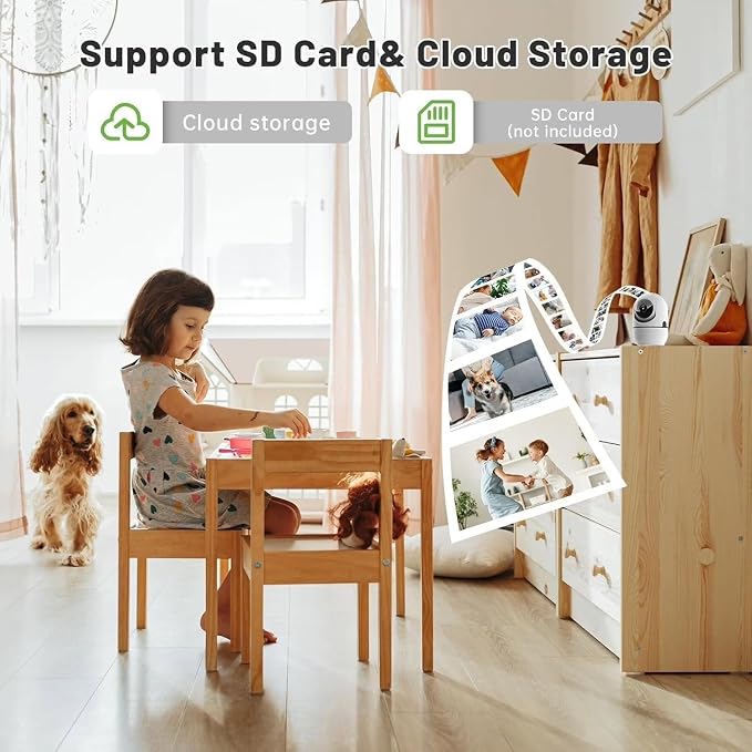 5G&2.4G WiFi Indoor Camera for Home Security, Pan/Tilt Baby/Pet Camera - Image 5