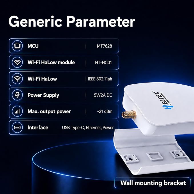 WiFi HaLow, Wireless Bridge 802.11ah Wi-Fi HaLow Dongle Point-to-Point Long - Image 2