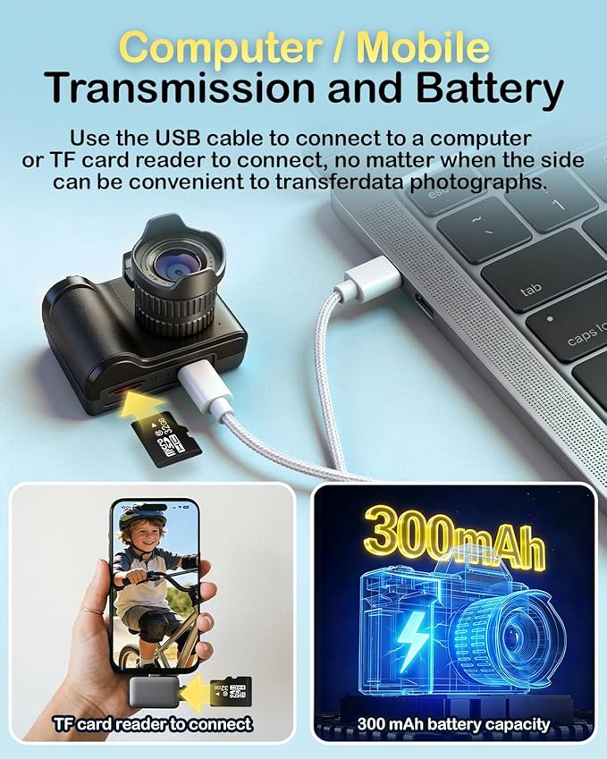Mini Digital Camera, 1080P Portable Camera - Image 5