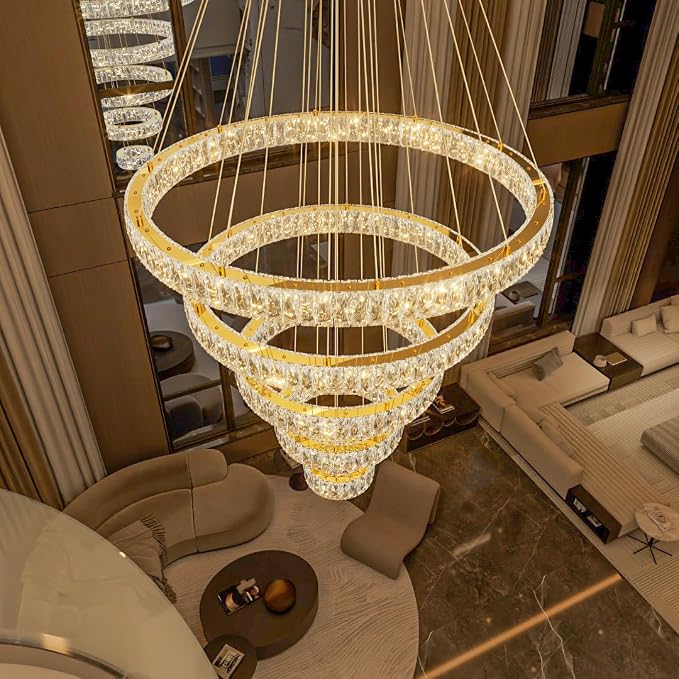 HAIXIANG 5-Rings Modern Chandelier - Image 3