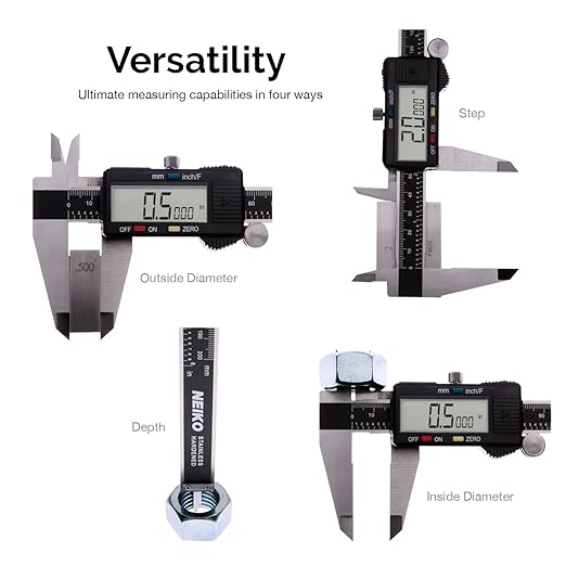 NEIKO 01409A 12” Electronic Digital Caliper | Extra Large Display | 0-12 Inches - Image 4