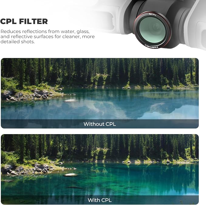Freewell CPL Filter for DJI Neo 2 to Reduce Glare & Reflection - Image 2
