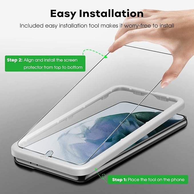 JETech Screen Protector for Samsung Galaxy S21 Plus 6.7-Inch - Image 4