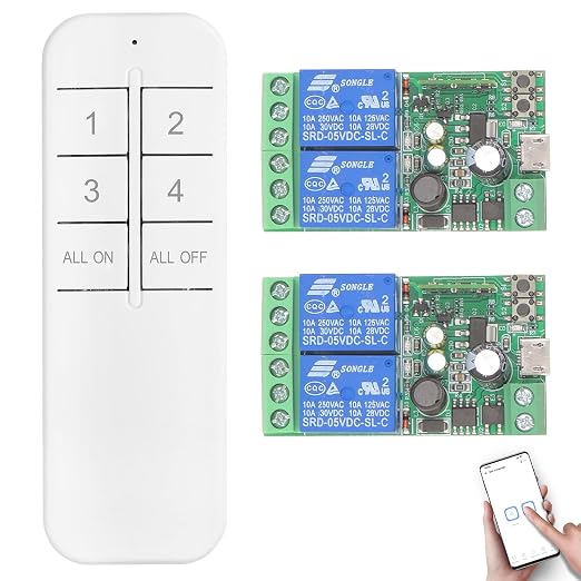 DieseRC 2x2 Channels WiFi Smart Switch by DieseRC