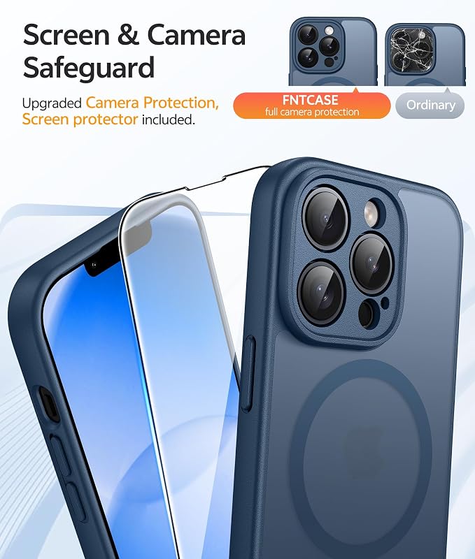 FNTCASE for iPhone 13 Pro Case: Translucent Matte Cases - Image 4
