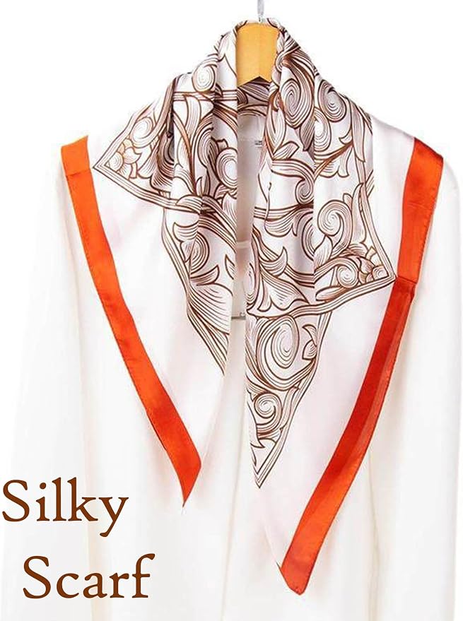 Silky Scarf for Women Lightweight Satin Bandanas Neck Hair Wrap For Sleeping - Image 3