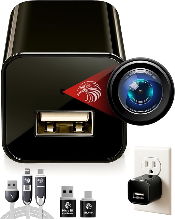 Premium Plug-in Dome Cam, 1080p Full HD Always-On, Motion Detection, No WiFi by DIVINEEAGLE