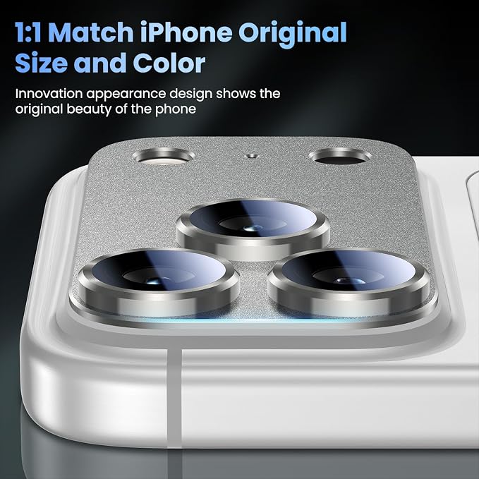 Uyiton Compatible with iPhone 17 Pro Max Camera Lens Protector - Image 6