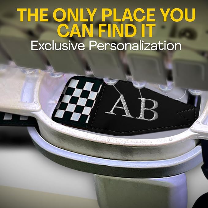Art Tribute Custom Black White Checkers Camera Strap - Image 4