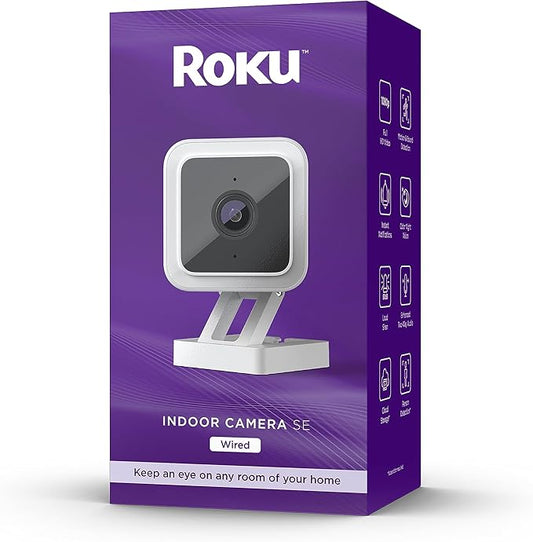 Roku CS1000R Smart Home Indoor Camera SE by Amazon+Renewed
