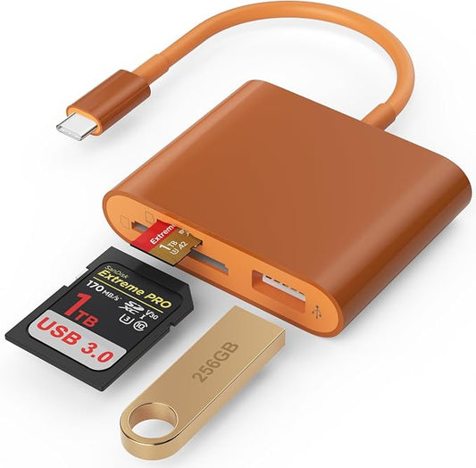 SD Card Reader, USB 3.0 Type C High Speed to SD/TF Card Adapter by SZHAIYIJIN