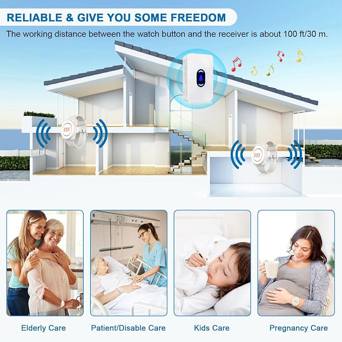 Daytech Wireless Caregiver Pager Call Button - Image 6