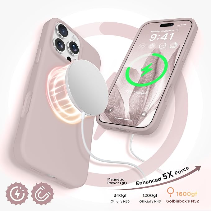 GolbinBox Magnetic for iPhone 16 Pro Max Case, Compatible - Image 3