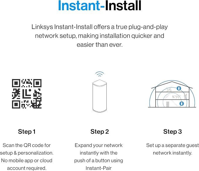 Linksys Velop Micro 7 Dual-Band BE5000 Wi-Fi 7 Mesh System | 4 WiFi Streams up - Image 3