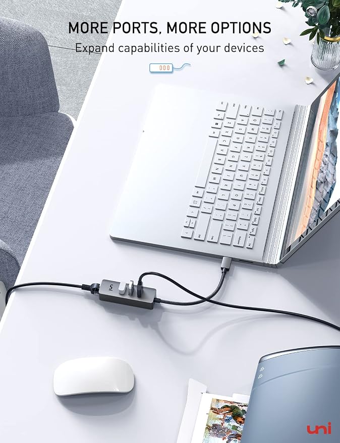 uni USB-C to Ethernet Adapter, USB C HUB Ethernet 1Gbps - Image 10