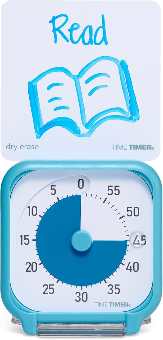 Time Timer 3 Inch Visual Timer – 60-Minute Quiet Portable Countdown Timer by TimeTimer