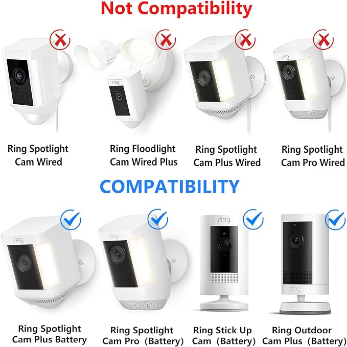 Flexible Camera Tripod Mount for Ring Spotlight Cam Plus/Pro, Ring Stick Up Cam - Image 2