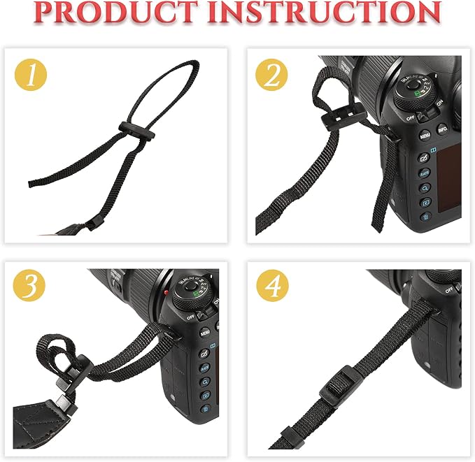 Saintrygo 4 Pcs Vintage Camera Straps - Image 4