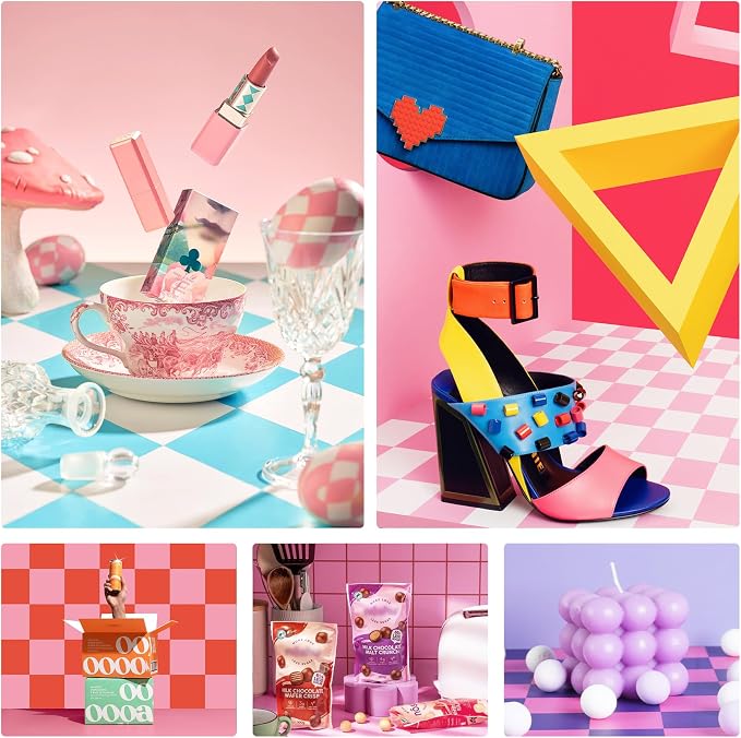 Meking 9Pcs 18Patterns Product Photography Backdrops Kit Photo Backdrop Boards - Image 2