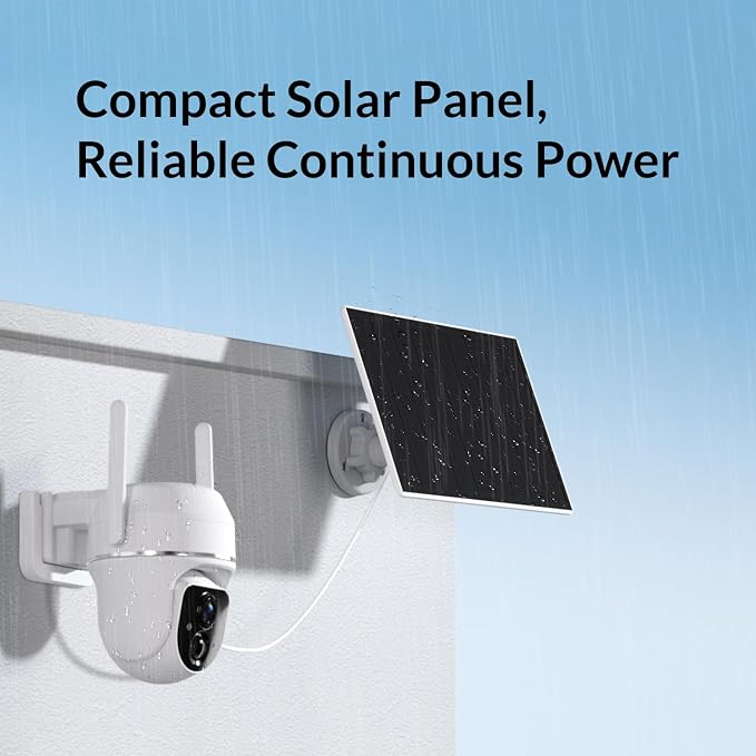 Vicohome 2K Solar Wireless WiFi Security Cameras Outdoor, 355° PTZ, Solar & - Image 3