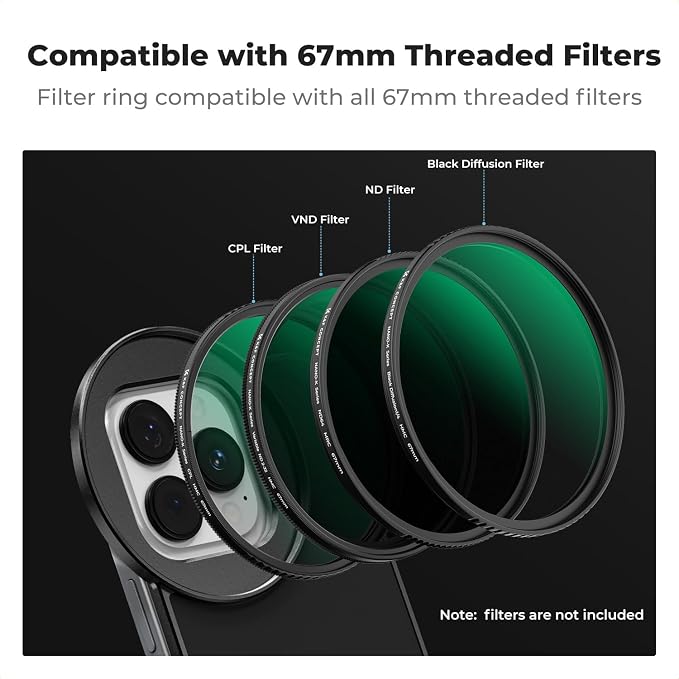 K&F CONCEPT 6.7 inch Magnetic Lens Filter Mount Adapter Compatible - Image 5