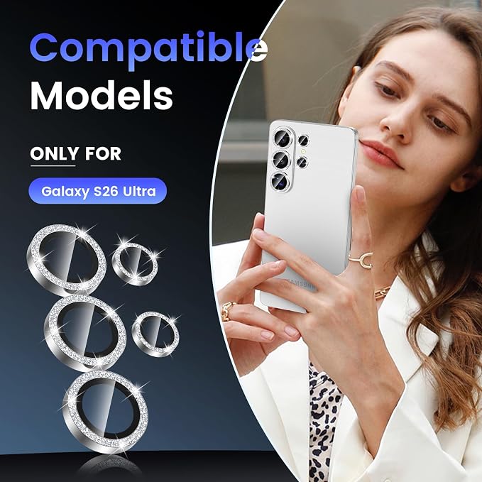 Tensea (3+2PCS Compatible with Samsung Galaxy S26 Ultra Camera Lens Protector - Image 2